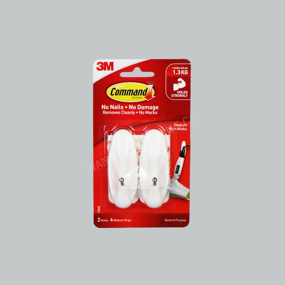 3M 17068 CMD MED WIRE HOOKS 2HKS 4ST 4PKT/OUT