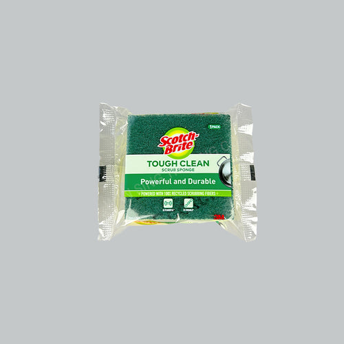 3M S/B TOUGH CLEAN SCRUB SPONGE SQ 12PKTX8CARD/CTN