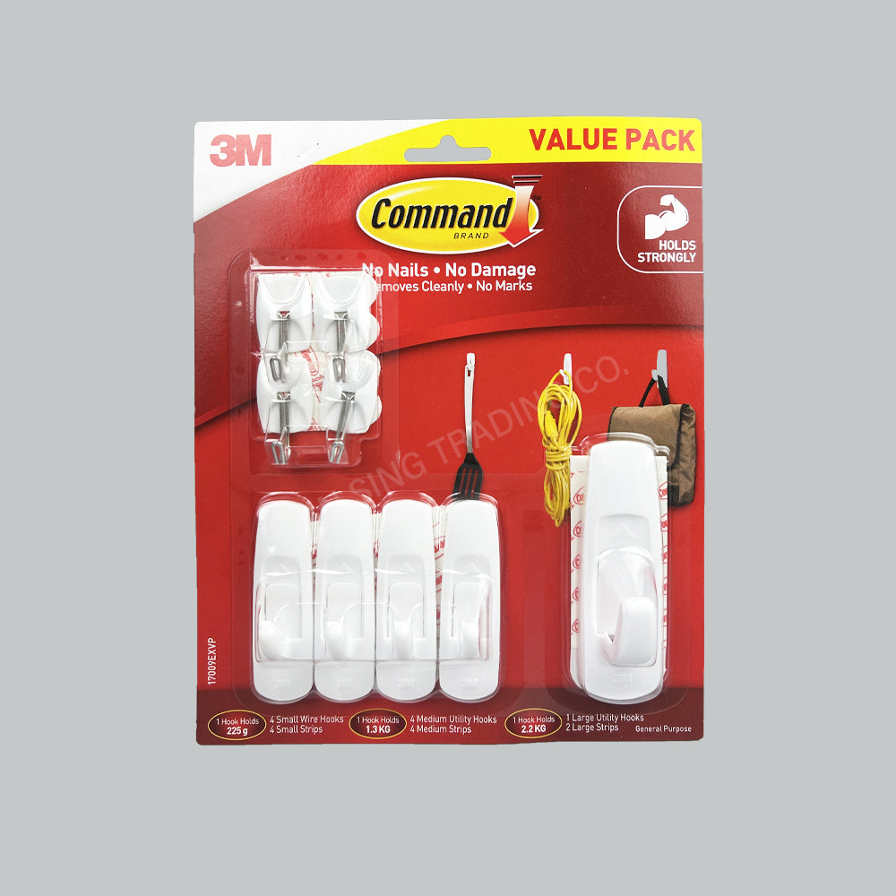 3M 17009VP CMD UTILITY HOOK COMBO PACK 16PKT/CASE