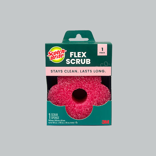3M S/B FLEX SCRUB SPONGE PINK 24'S/CTN