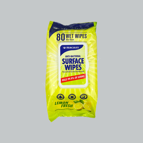 HERC HABSW80 ANTI-BAC SURFACE WIPES 12PKT/CTN