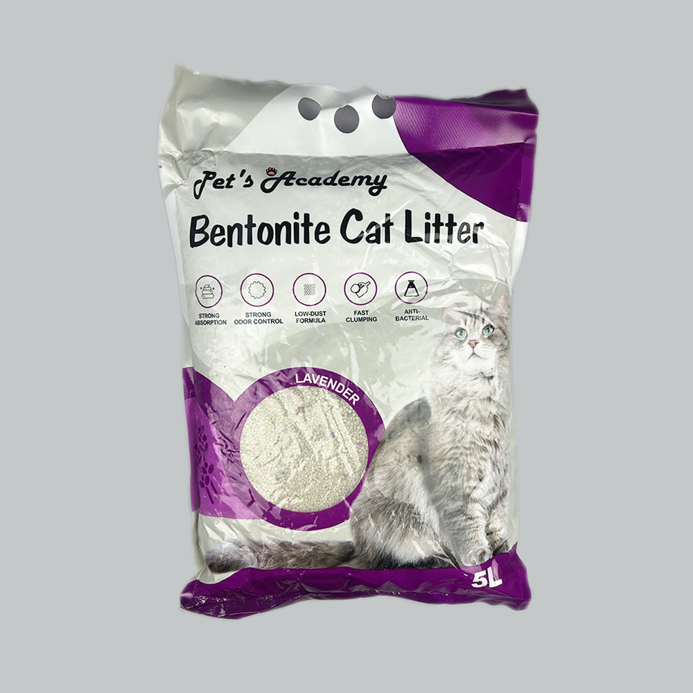 PET'S ACADEMY BENT CAT LITTER 5L LAVENDER