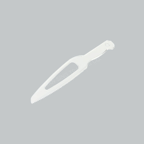 LHP PLASTIC CAKE KNIFE 6" CLEAR 100'SX10PKT/CTN