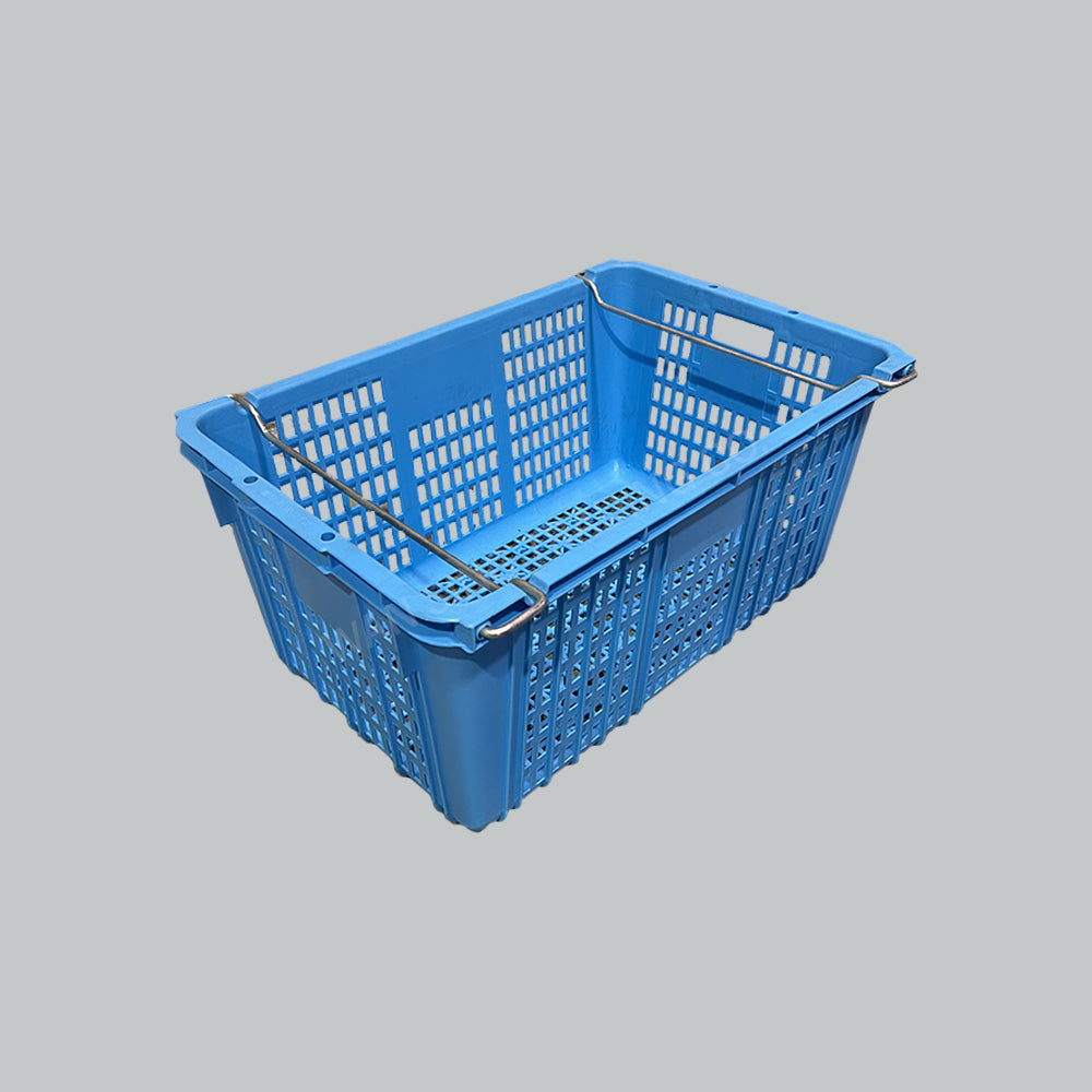 WINNER 1021, IND REC BASKET W/HDL 620X380X320MM BL