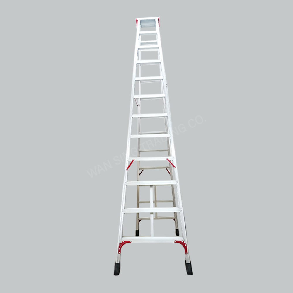 ALUMINIUM 12-STEPS DOUBLE SIDED LADDER