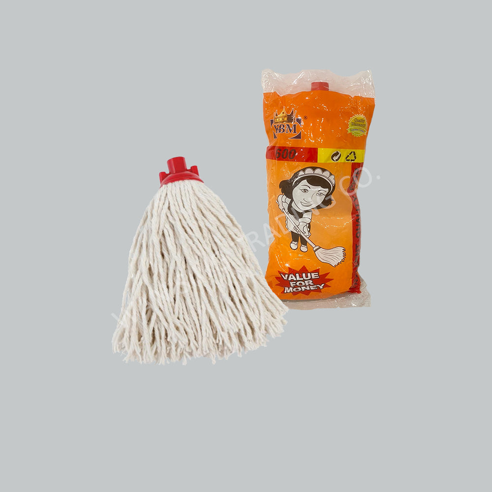 KBM 600 WHITE MOP W/ HANDLE