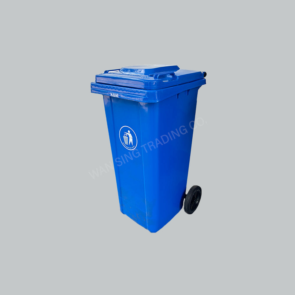 KBM 120L GARBAGE BIN W/WHEEL - BLUE