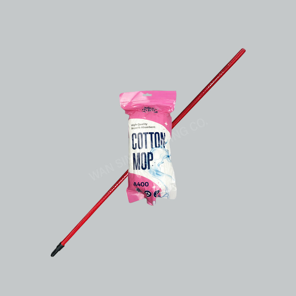 KBM 300 WHITE MOP W/ HANDLE