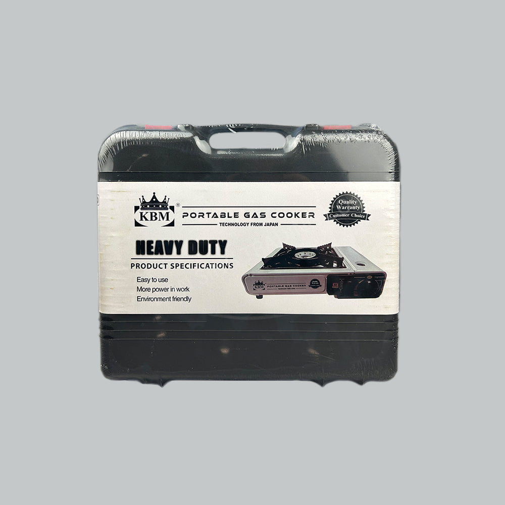 KBM GAS COOKER PORTABLE WHT 10'S/CTN