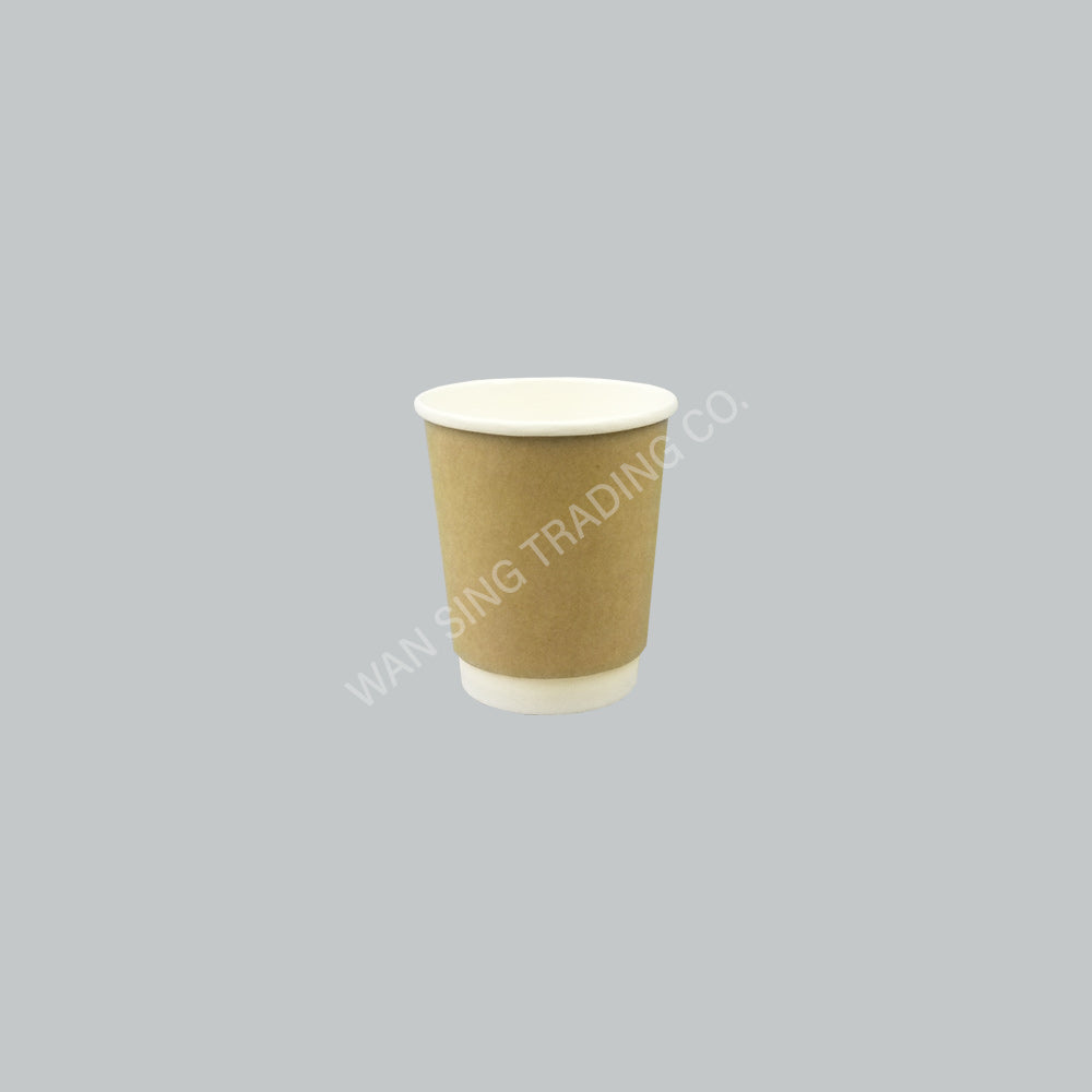 TBH/SEA PAPER CUP 8OZ DOUBLE WALL KRAFT 25'S/PKT