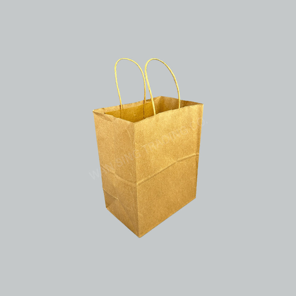 TBH KRAFT PAPER BAG W/TWIST HDLE SZ L 21X14X27CM