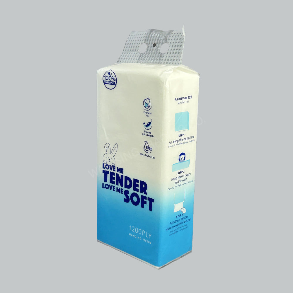 TENDERSOFT HANGING TISSUE 1200PLYX18PKT/CTN