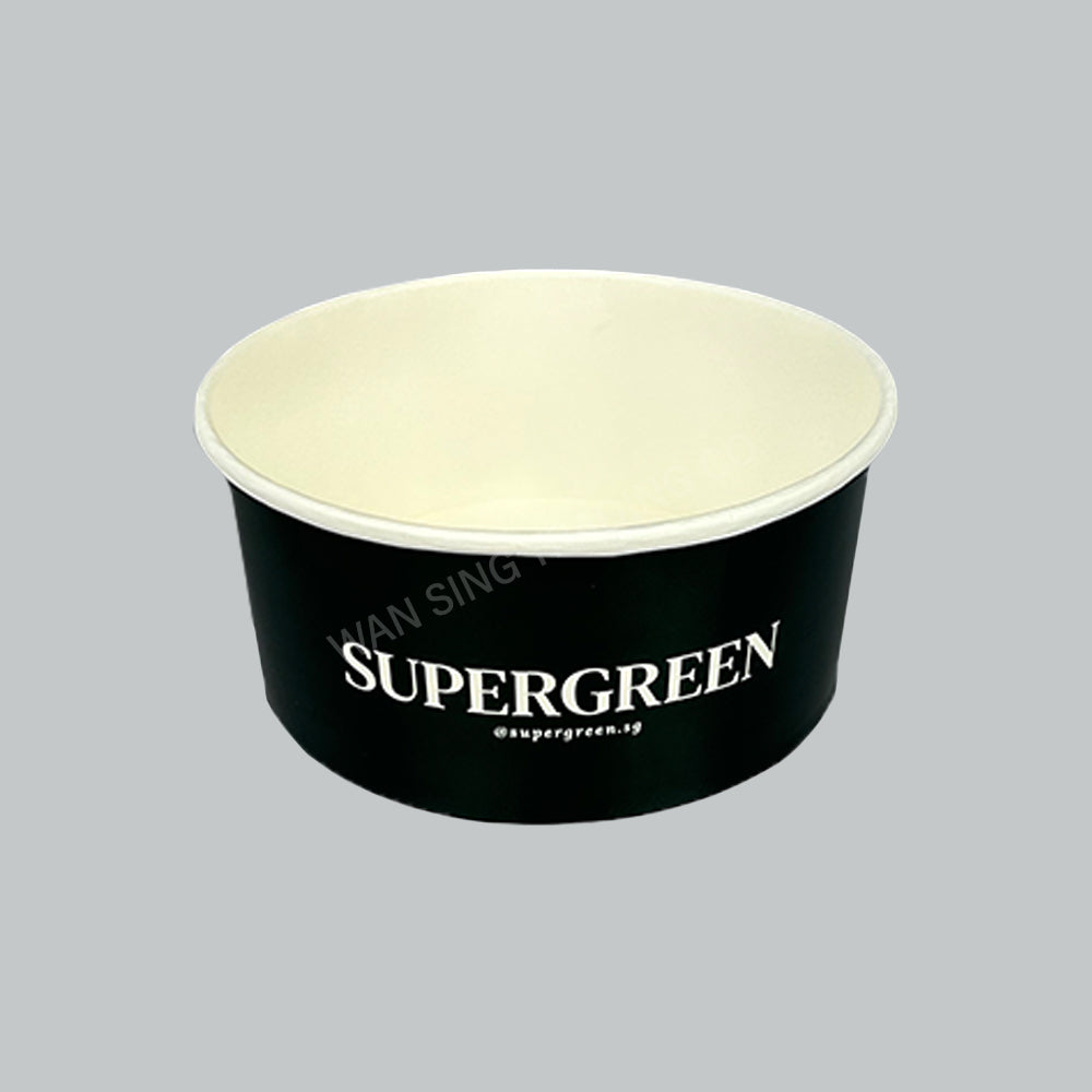SKP PAPER BOWL 1300ML "SUPERGREEN" W/LID 50'S