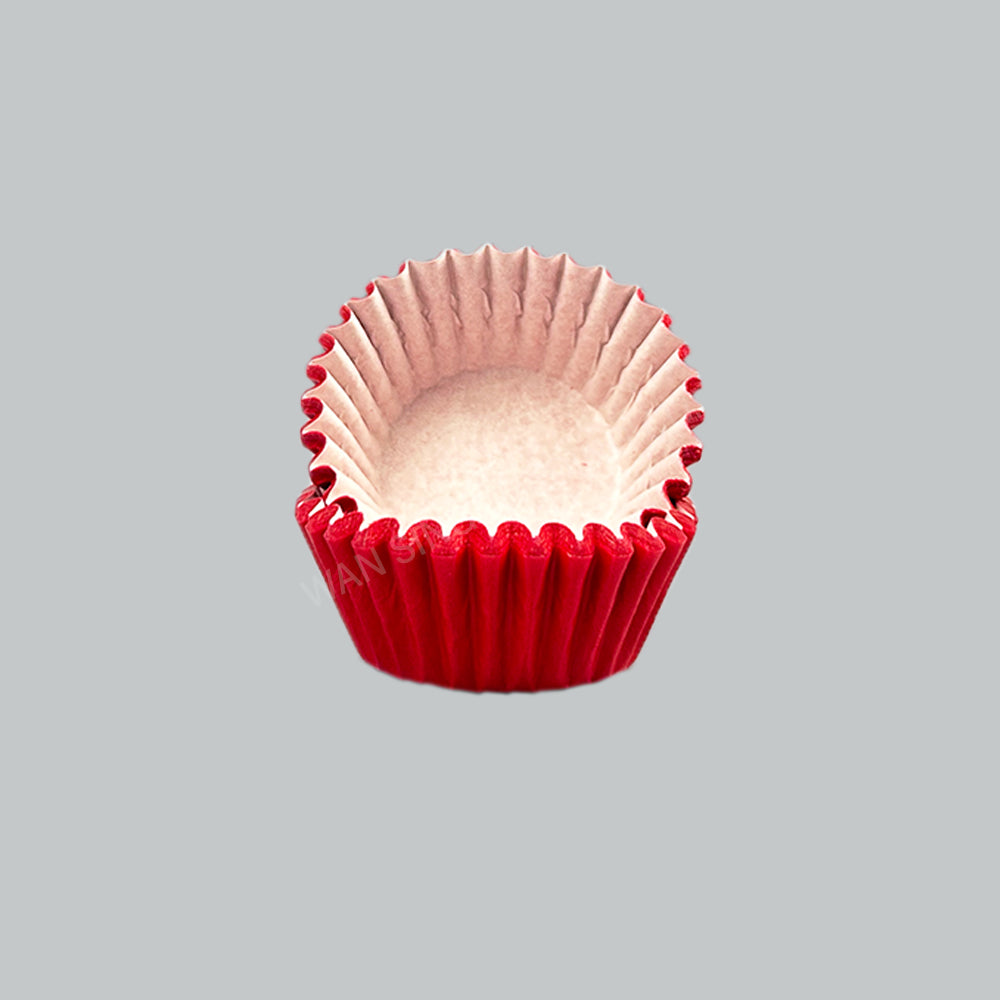 GRADE PAPER CAKE CASE 7.5CM RED 1000'S/ROLL