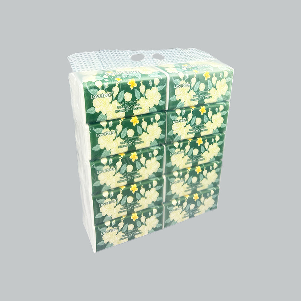 LOVE TREE FACIAL TISSUE 10PKTX10OTR/CTN