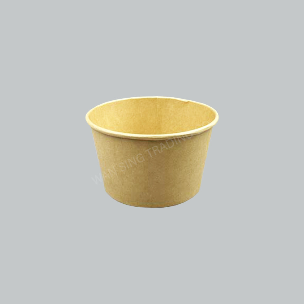TBH PAPER BOWL 850ML BRN 50'SX12PKT/CTN