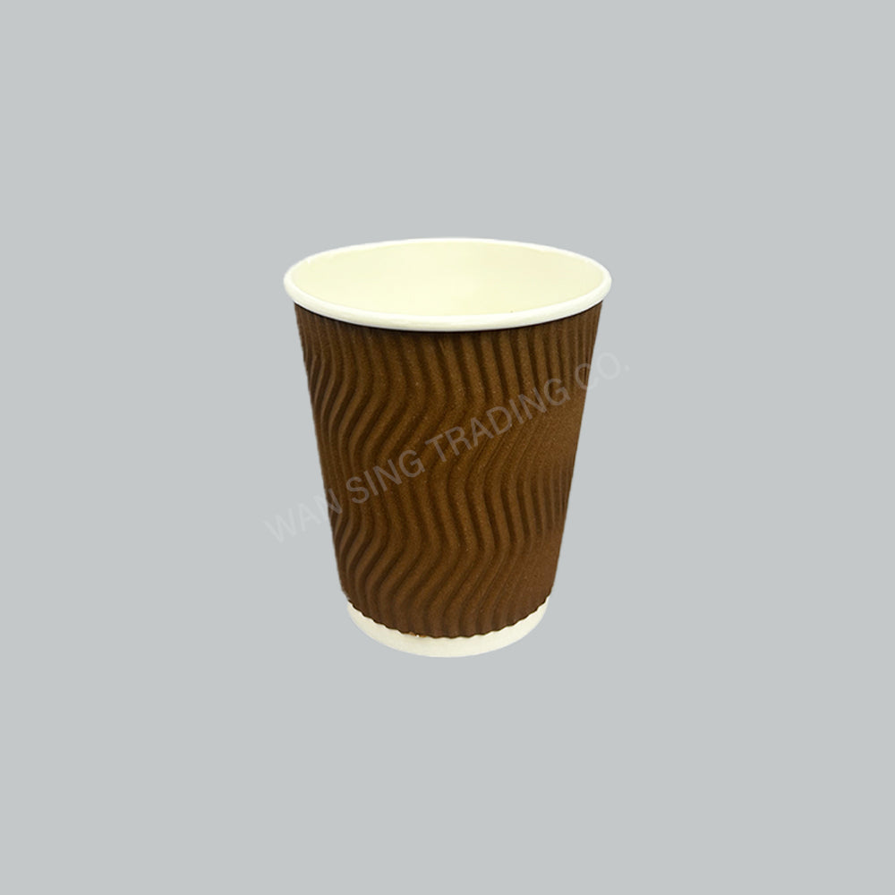 PAPER CUP 8OZ ORMAN RIPPLE 25'SX20PKT/CTN