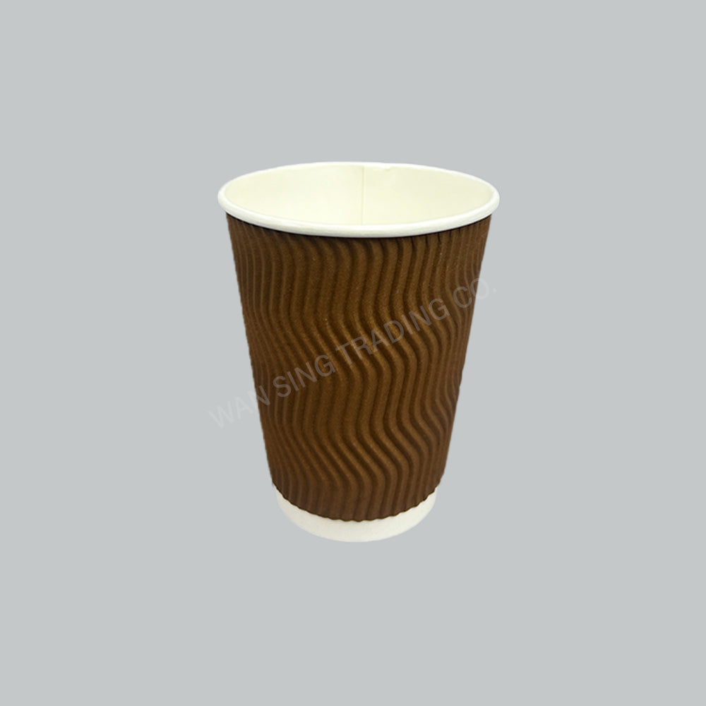 PAPER CUP 12OZ ORMAN RIPPLE 25'SX20PKT/CTN