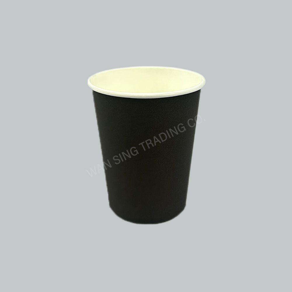SAN PAPER CUP 8OZ SINGLE WALL BLK 50'SX20PKT/CTN