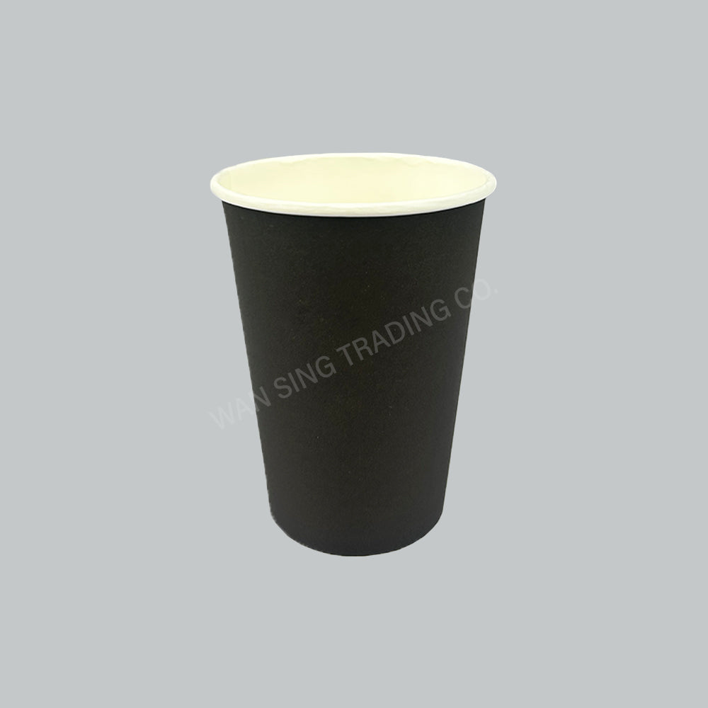 SAN PAPER CUP 12OZ SINGLE WALL BLK 50'SX20PKT/CTN