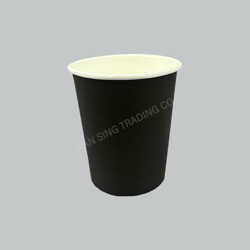 SAN PAPER CUP 7OZ SINGLE WALL BLK 50'SX20PKT/CTN