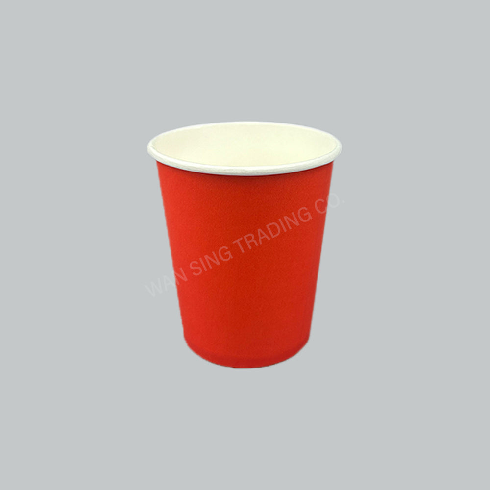SAN PAPER CUP 7OZ SINGLE WALL RED 50'SX20PKT/CTN