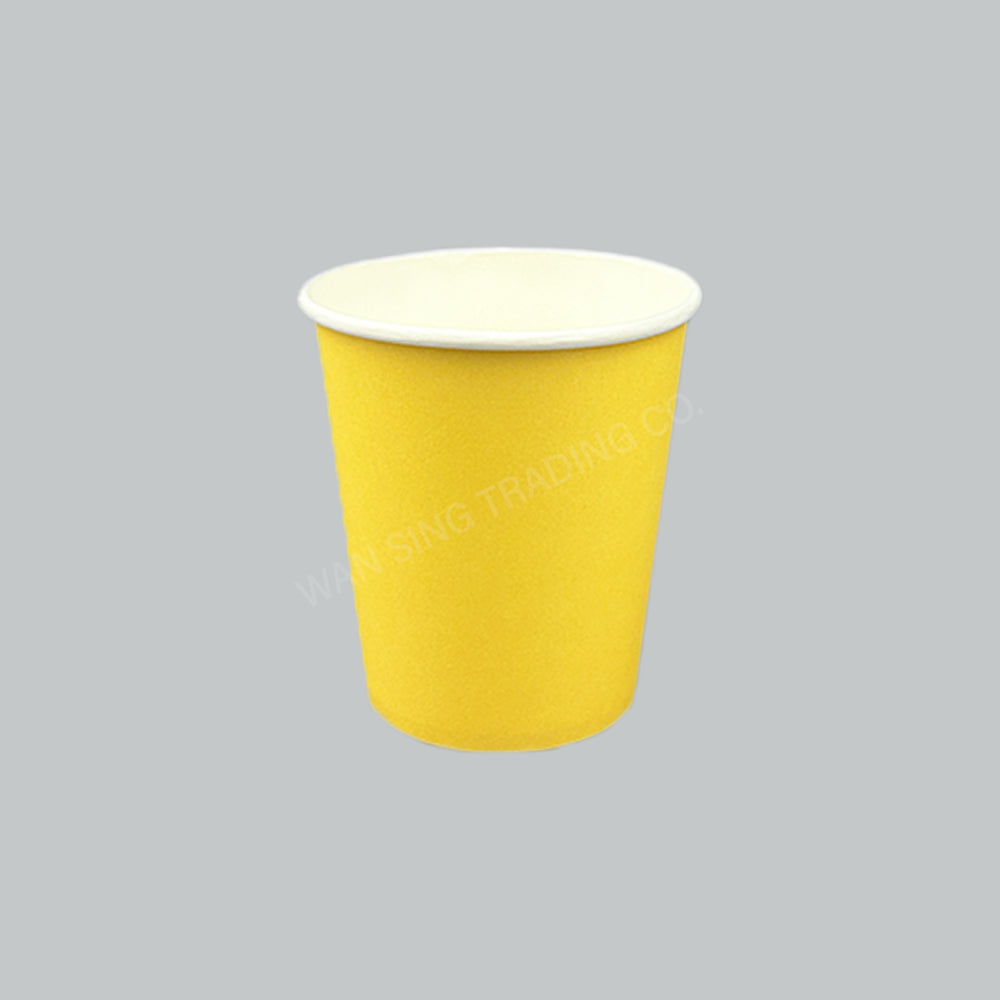 SAN PAPER CUP 7OZ SINGLE WALL YLW 50'SX20PKT/CTN
