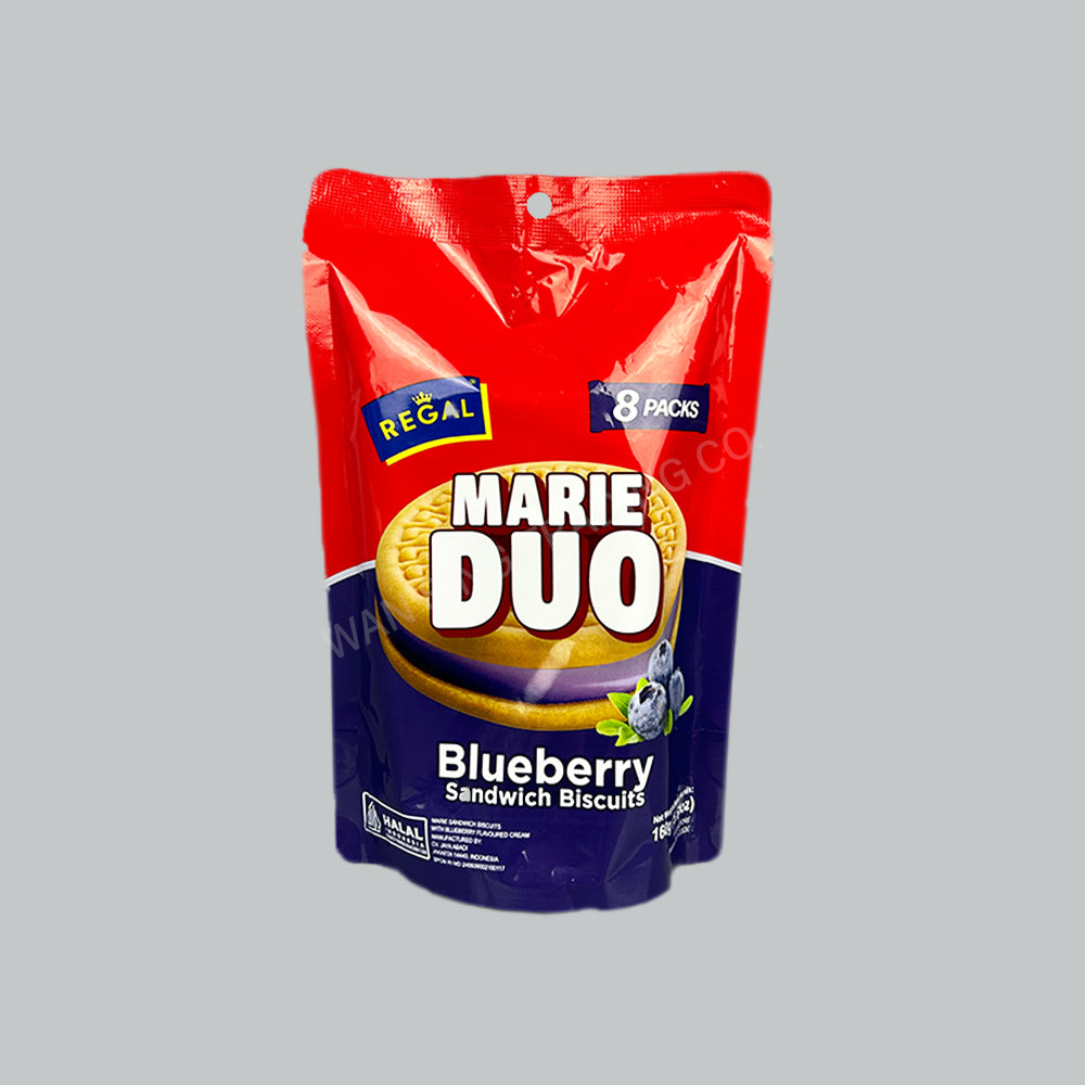 REGAL MARIE DUO BLUEBERRY POUCH 160GX24PKT/CTN