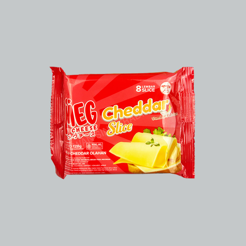 MEG CHEESE SLICE CHEDDAR 16G 8'SX24PKT/CTN