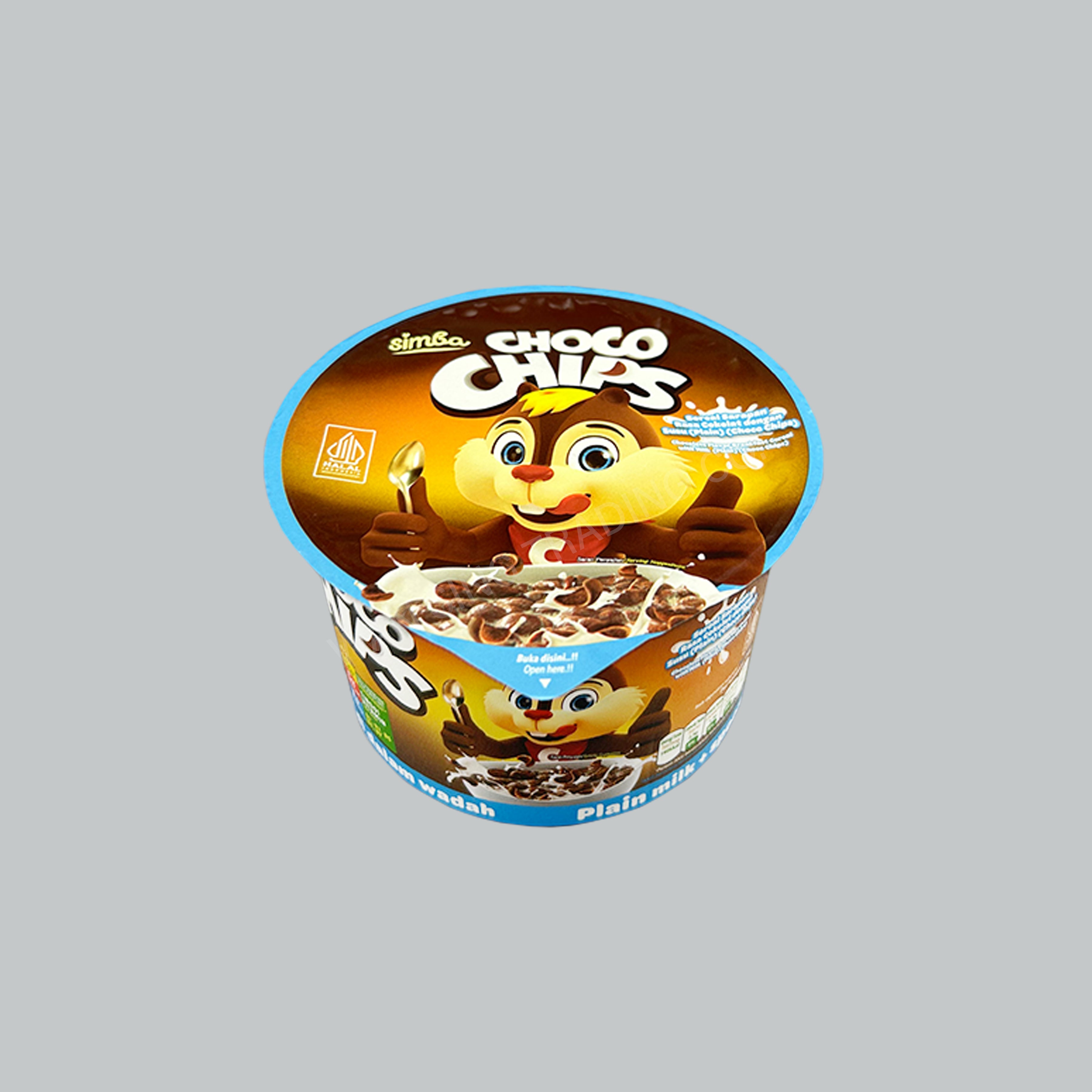 SIMBA CHOCO CHIPS CUP ORIGINAL MILK 34G 72PKT/CTN