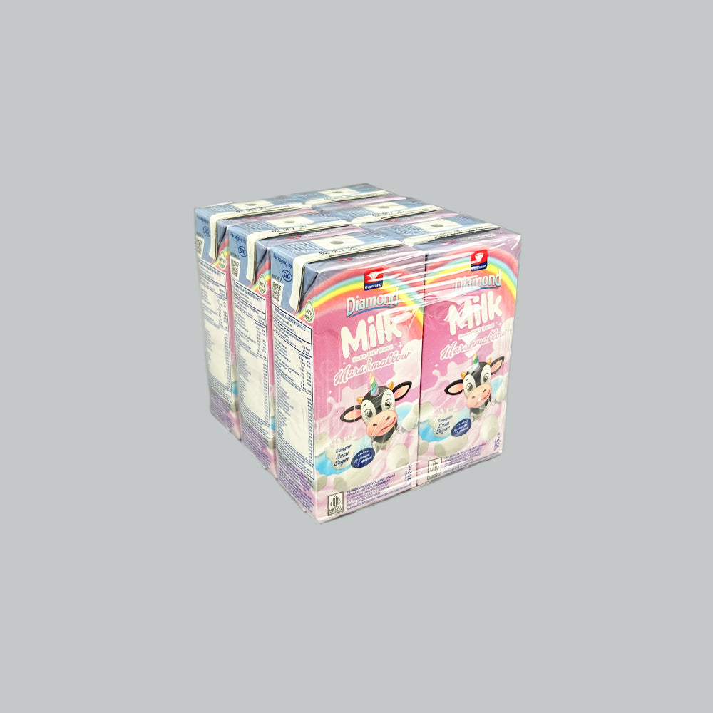 DIAMOND UHT MILK MARSHMELLOW - 200MLX6'SX4PKT/CTN