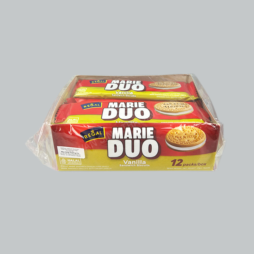 REGAL MARIE DUO TRAY BOX VANILLA 240GX8PKT/CTN