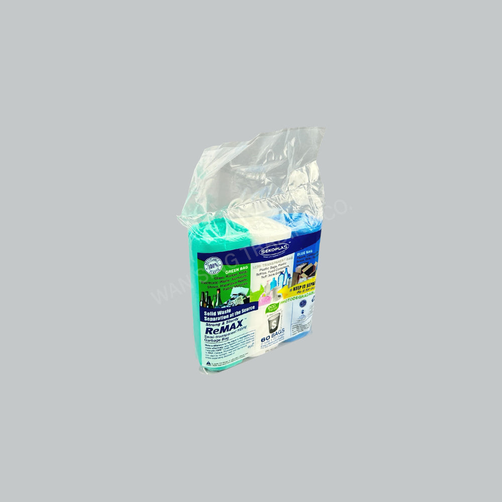 SEKOPLAS REMAX GARBAGE BAG S 11.7"X11" 3RX20OT/BDL