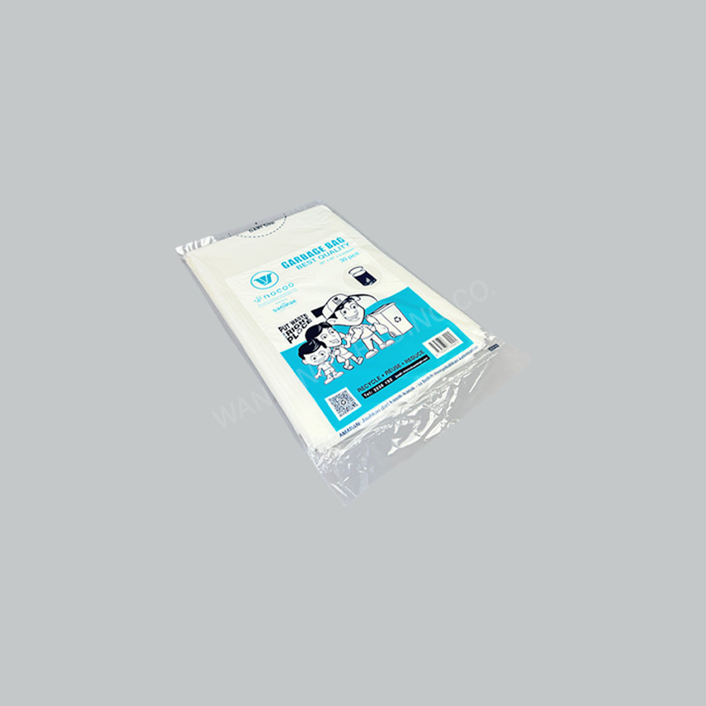 HD GARBAGE BAG NOCOO TRANS 20"X26"X0.018MM 30'SX30