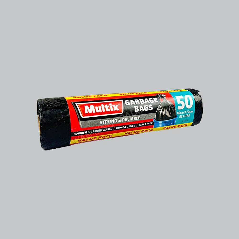 MULTIX 70109 GARBAGE BAG BLK-SR-56L 85X70CM 50'S