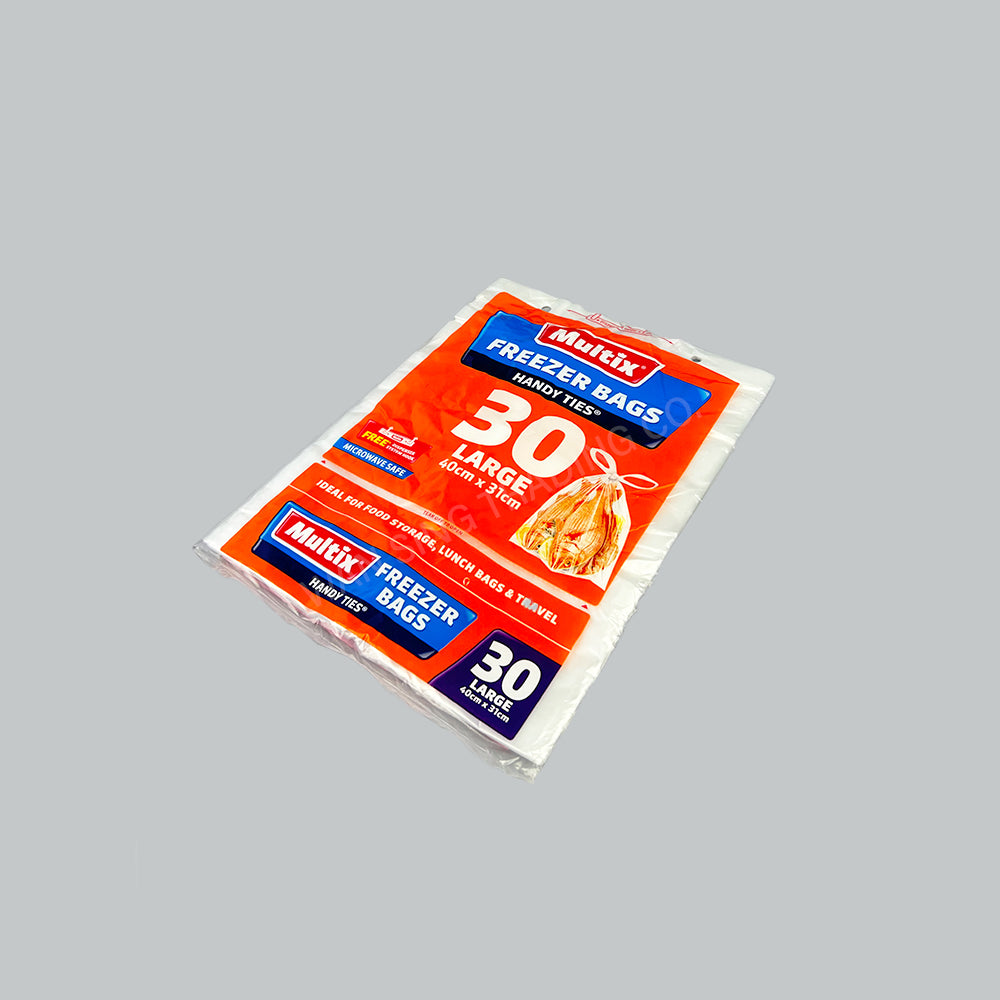 MULTIX 13319 FREEZER BAG (L) 40X31CM 30'S