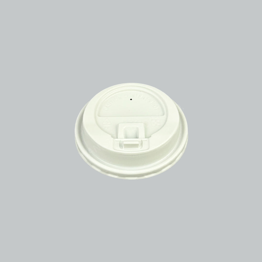 TBH 8OZ HOT CLICK PLASTIC LID WHITE 50'SX20PKT/CTN