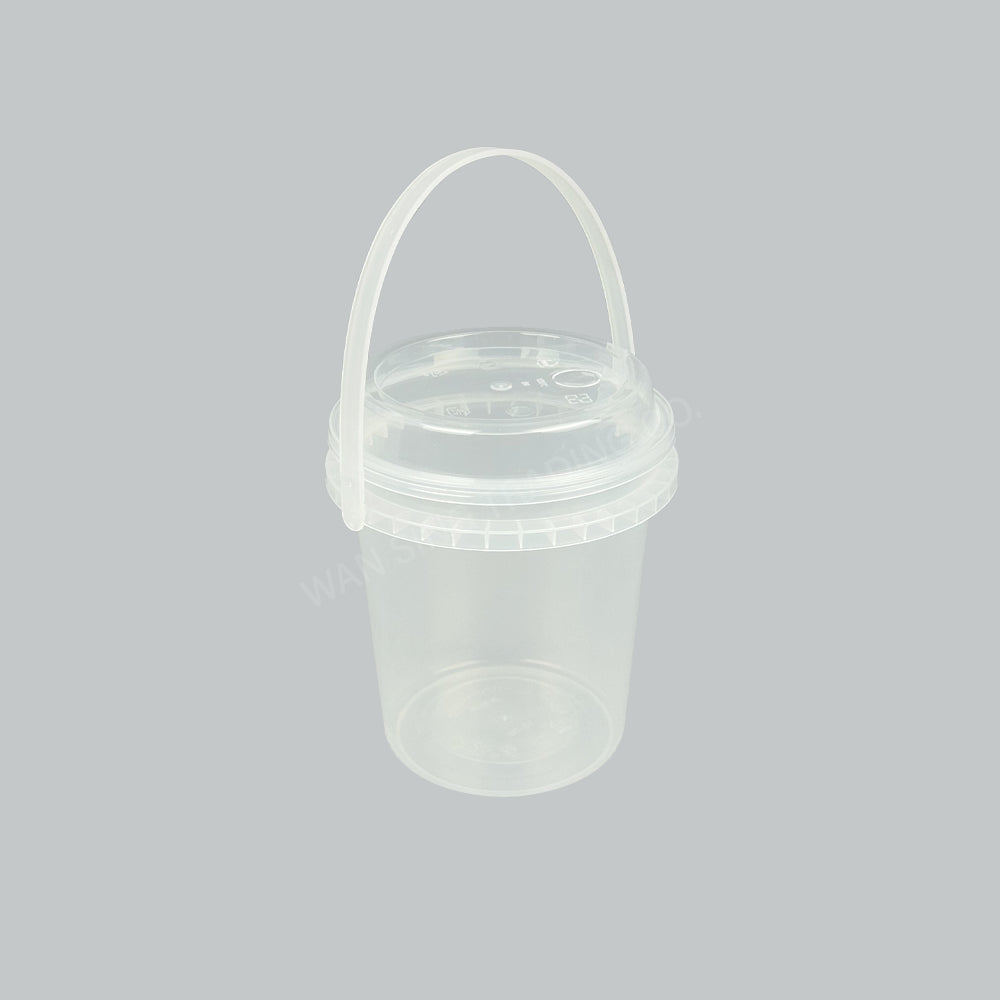 ST PT-700 PLASTIC TUMBLER 700ML CL W/LID+HLE+HDL