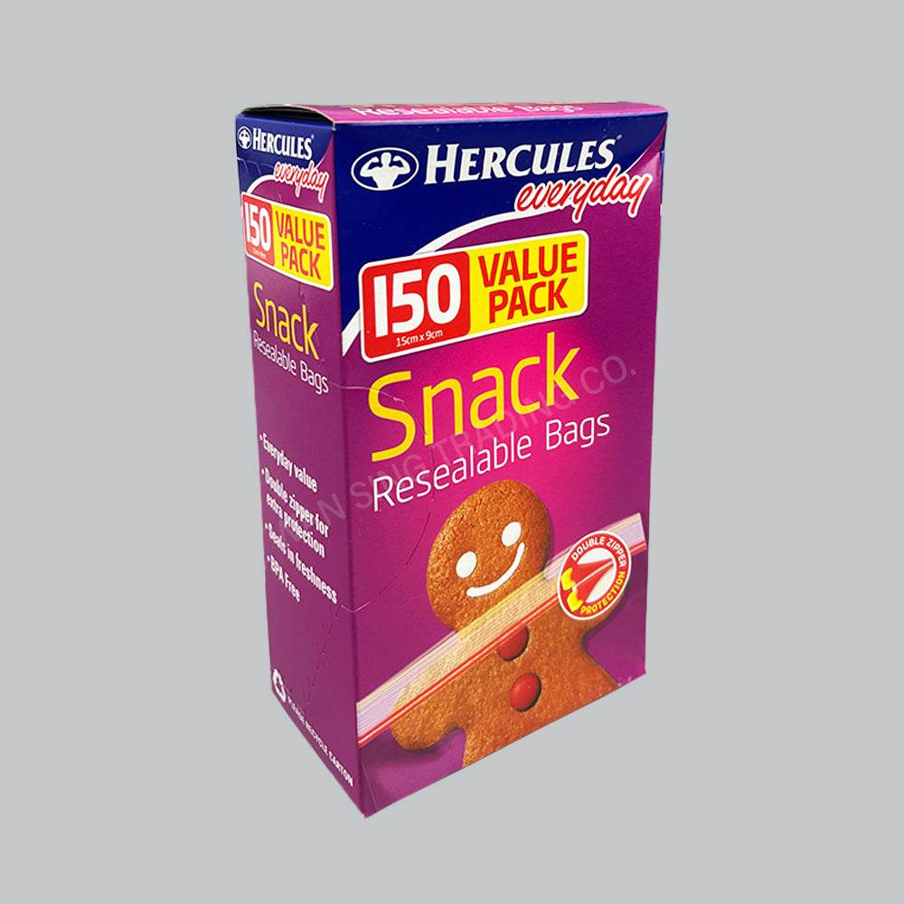 HERC EVERYDAY RESEAL SNACK VPACK 15X9CM 150'SX6PKT