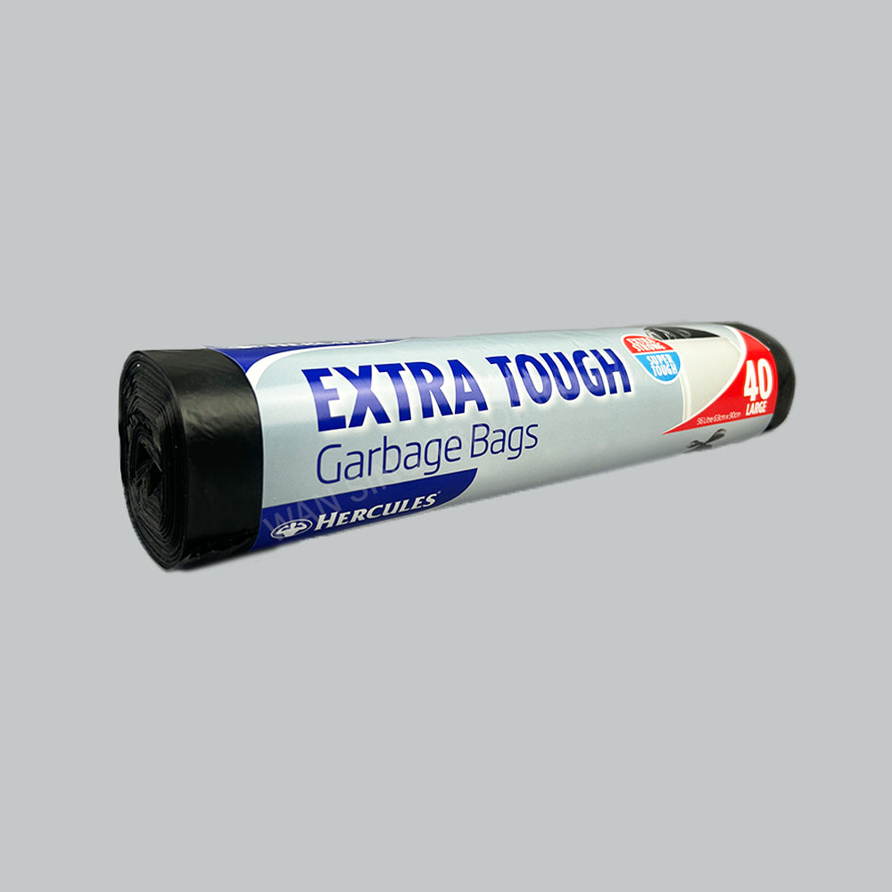 HERC EXTRA TOUGH GARBAGE BAG 63X90CM 40'SX12ROLL/C