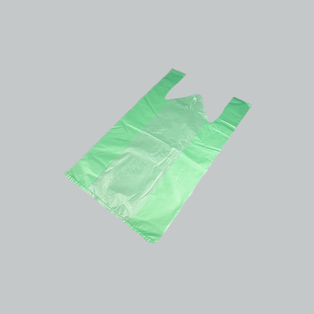 MY HD SINGLET BAG 15"X18" GRN 500G 5PKX12BDL/BAG