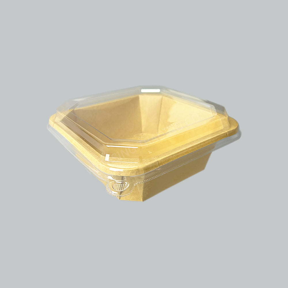 ST OPB1200 KRAFT OCTANGLE BOWL 1200ML W/LID 50'S