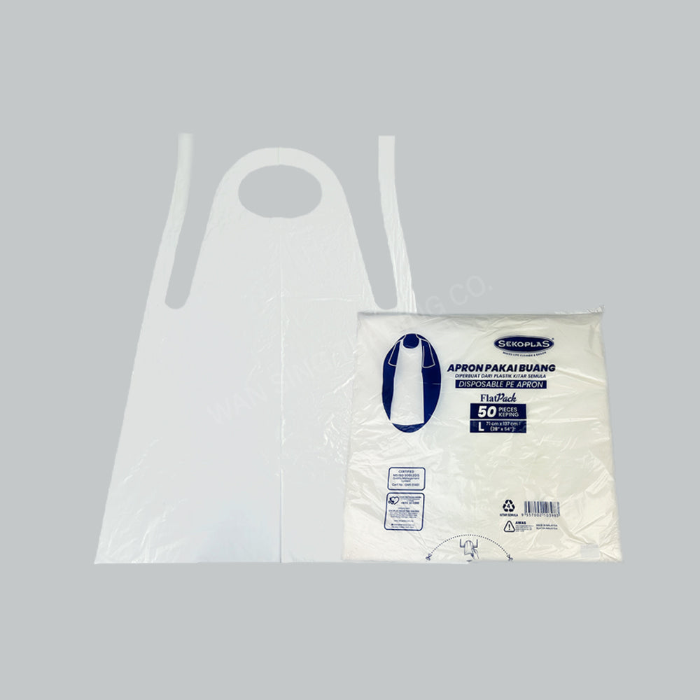 SEKOPLAS HD DISP APRON - L (28X54) 50'SX20PKT/CTN