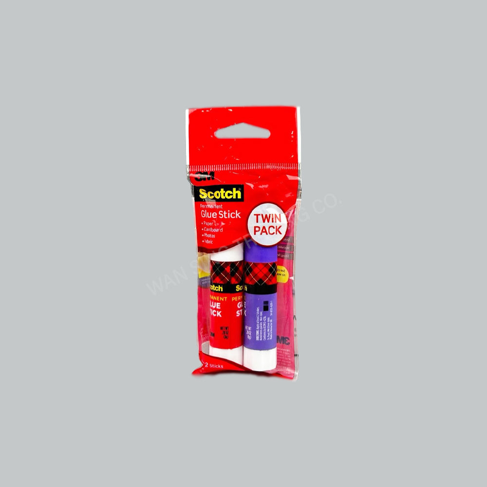 3M SCOTCH GLUE STICK TWIN PACK 2'SX24PKT/CTN