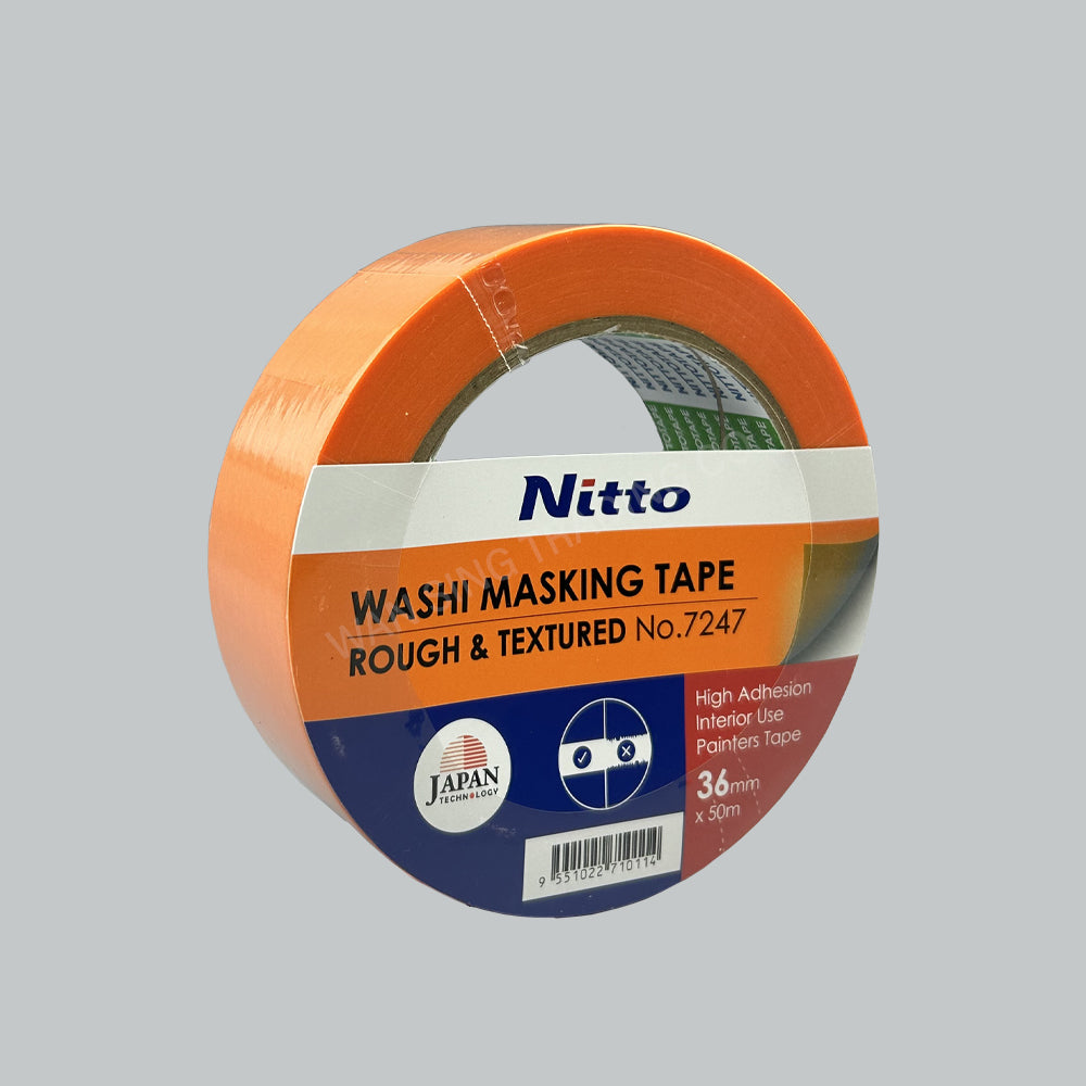 NITTO 7247 MASKING TAPE ROUGH & TEXTURED 36MMX50M