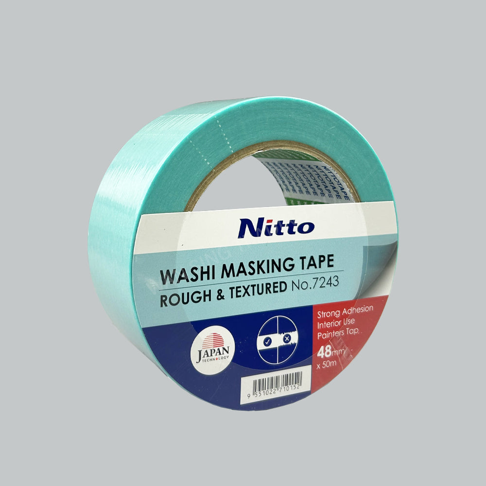 NITTO 7243 MASKING TAPE ROUGH & TEXTURED 48MMX50M