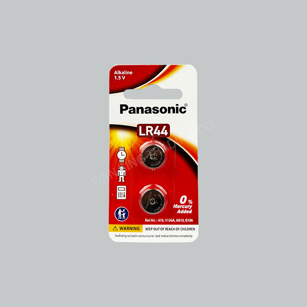 LR-44PT/2B PANA COIN ALKALINE 1.5V-2'SX5PKX20BX/CT