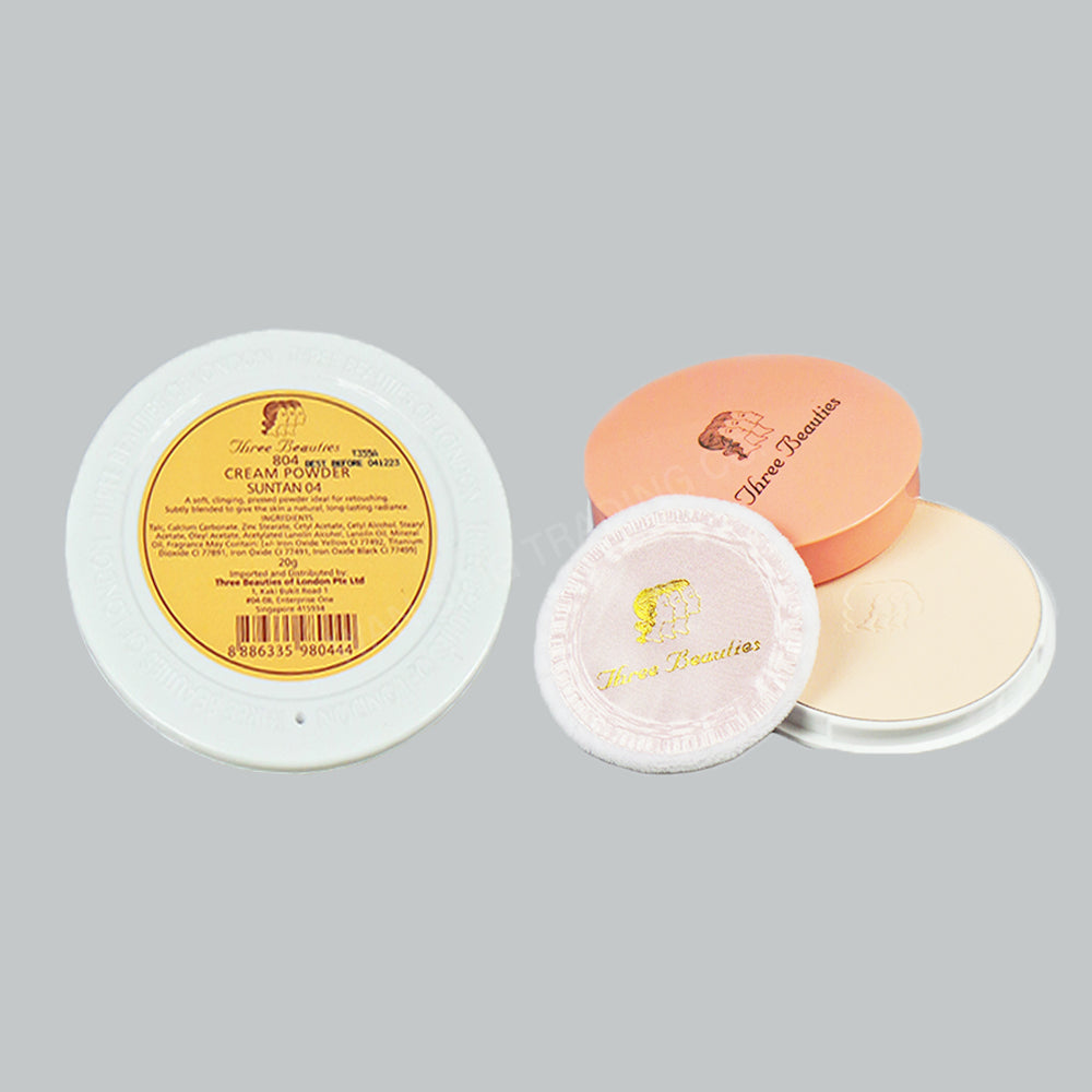 THREE BEAUTIES 804 CREAM POWDER - SUNTAN 04