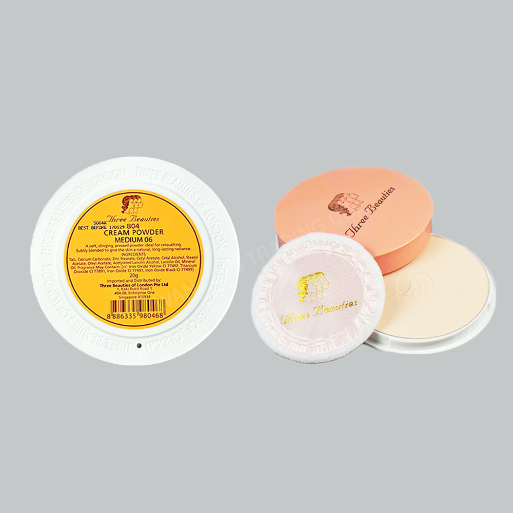 THREE BEAUTIES 804 CREAM POWDER - MEDIUM 06