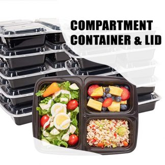 Microwave - Compartment Container & Lid
